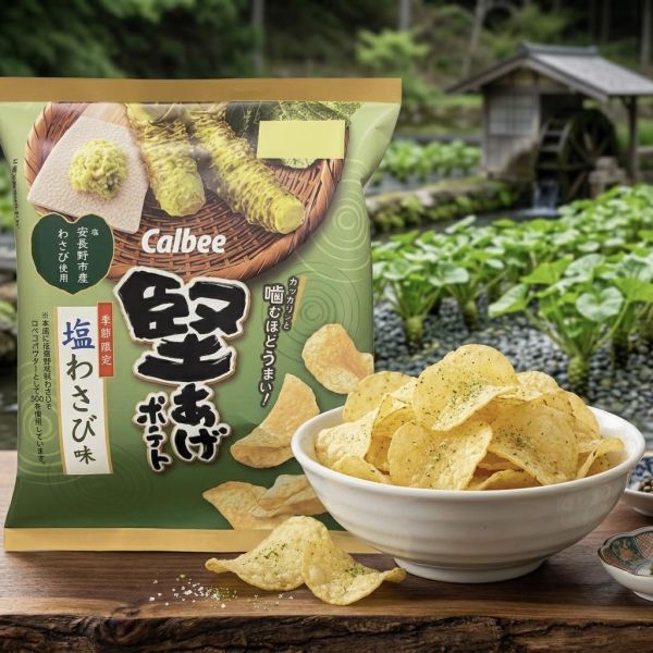 Calbee 堅脆鹽芥末味洋芋片 