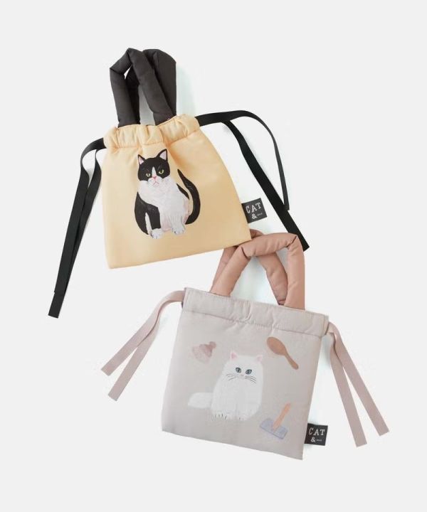 Paper Mint 袖山香穗子貓咪束口手提袋 