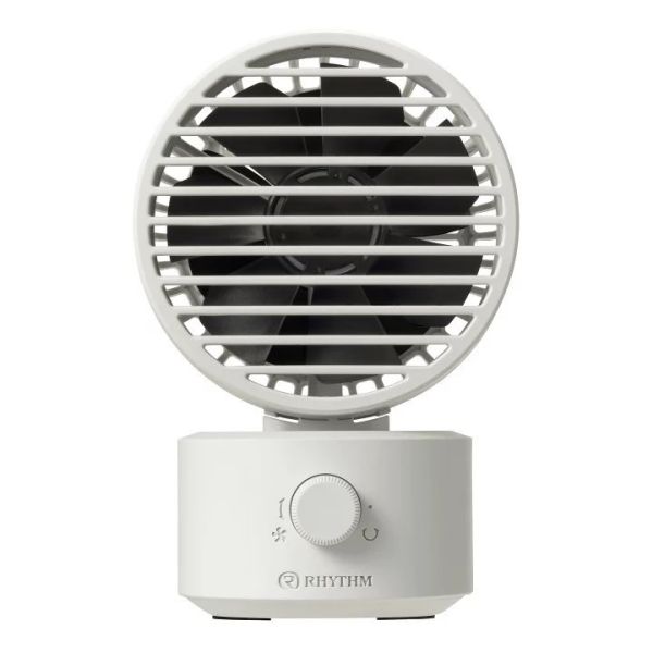 Rhythm Silky Wind Mini 雙扇葉USB桌上型風扇(亮灰) 