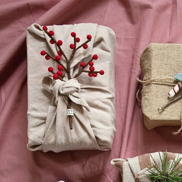 EnGry&Sif手工羊毛氈聖誕紅果實吊飾 