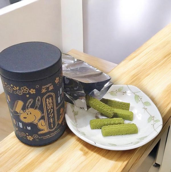 **預購** Snoopy茶屋 抹茶餅乾罐(黑) 