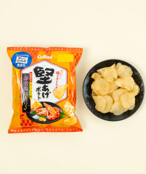 **預購** Calbee 堅脆香蒜海老鹽洋芋片 