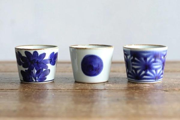 BARBAR 伊呂波菊花圓點點圖陶瓷茶杯 