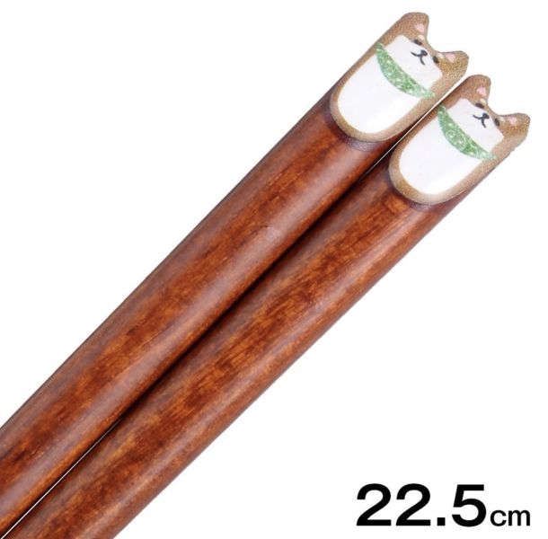 mimi puku 柴犬天然木筷22.5cm 