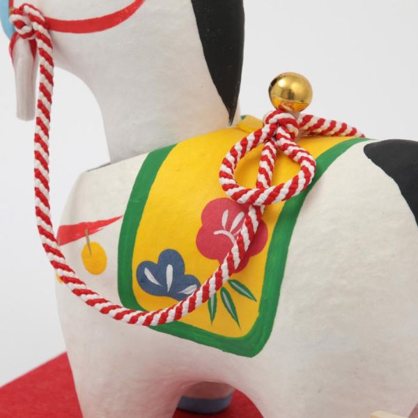 招福犬張子 4號馬年鈴鐺和紙擺設 