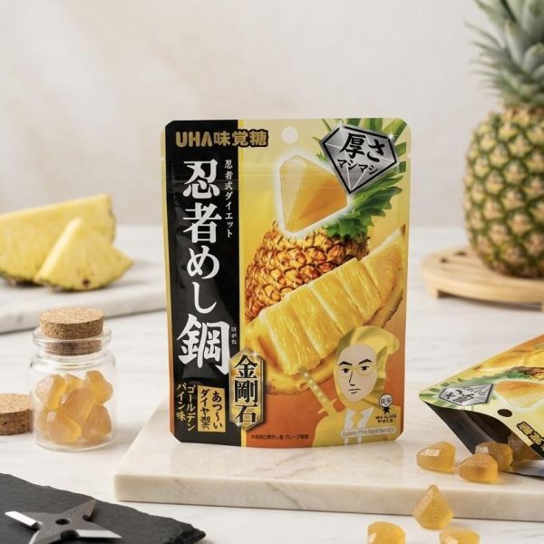 UHA味覺糖 鳳梨味金剛石造型軟糖 