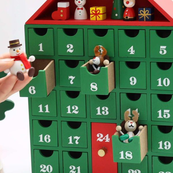 Mark's 木製房子抽屜組 聖誕節倒數日曆 
