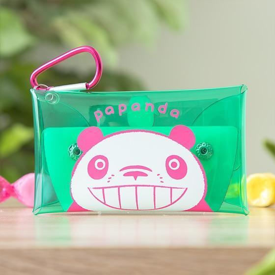 Tms 熊貓家族登山扣透明收納包 