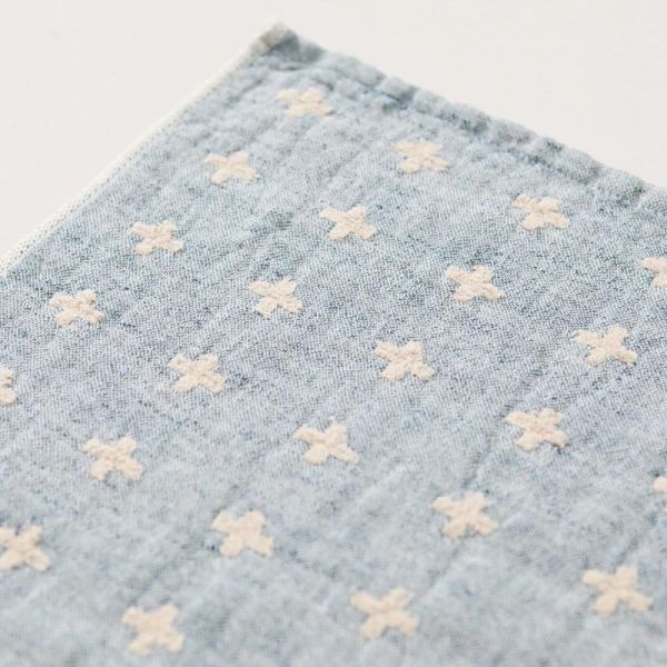 kontex 十字刺繡棉麻手帕(小)26x26 