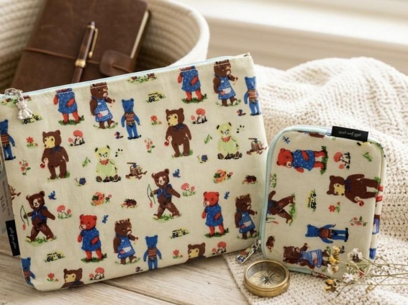 Nathalie Lete 聯名 熊熊防水收納包 