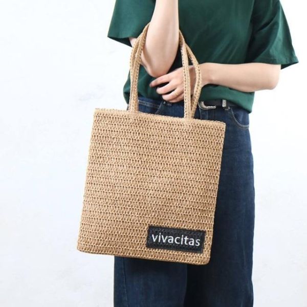 aristella 草編織A4肩背袋 