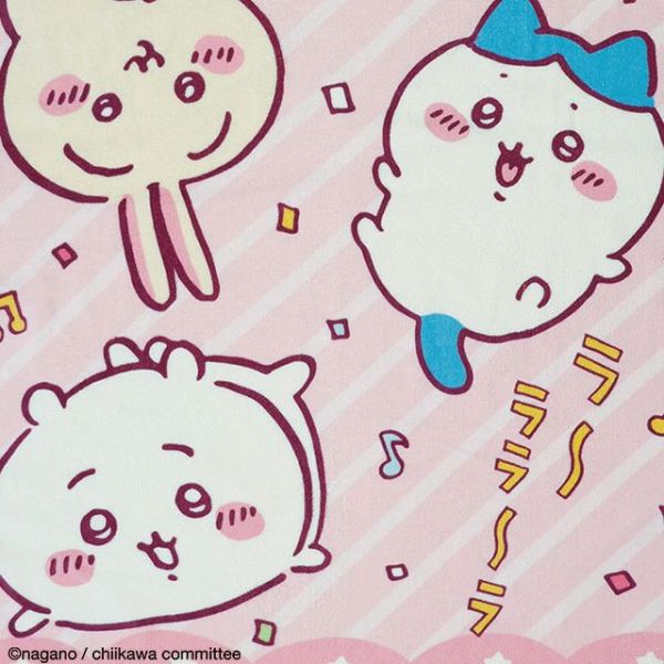 丸真 Chiikawa Happy純棉午睡毯 
