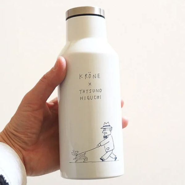 KRÖNE聯名 插畫不鏽鋼保溫瓶350ml 