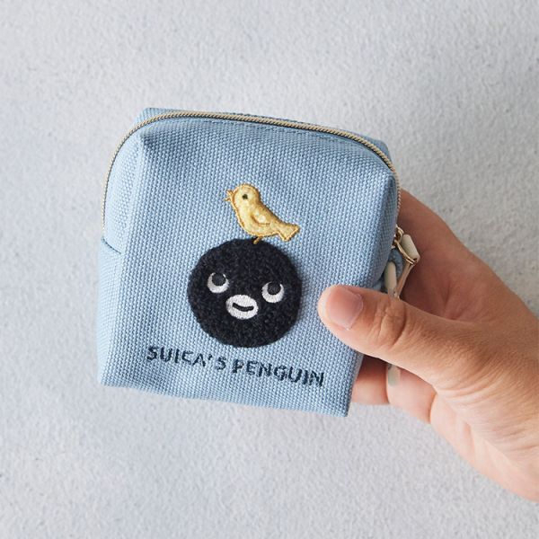 Suica 企鵝刺繡登山扣方形收納包 