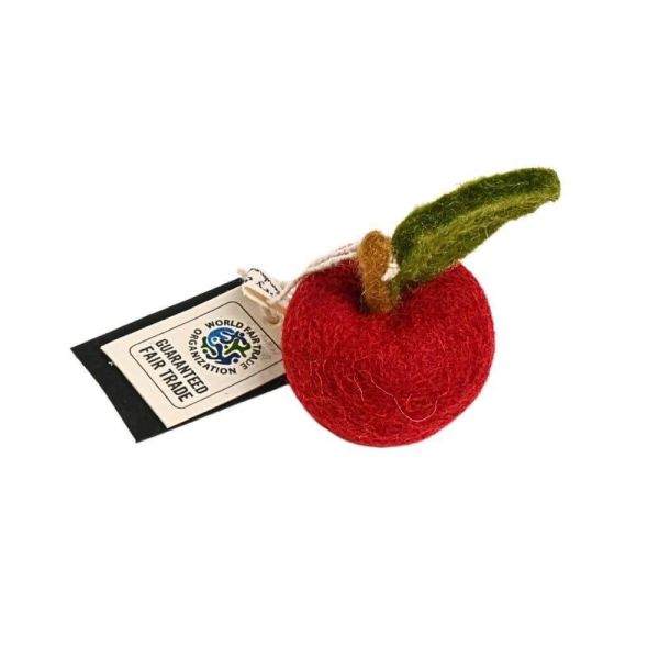 EnGry&Sif手工羊毛氈紅蘋果吊飾 