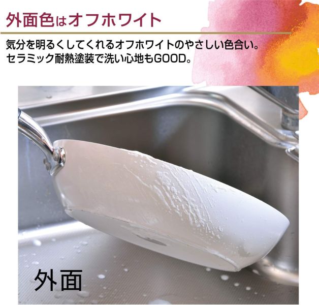 北陸鋁業 IH爐輕量木柄不沾煎鍋20cm 