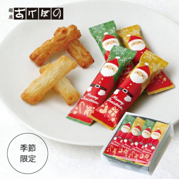 銀座Akebono 聖誕老人綜合米果小包10枚入 