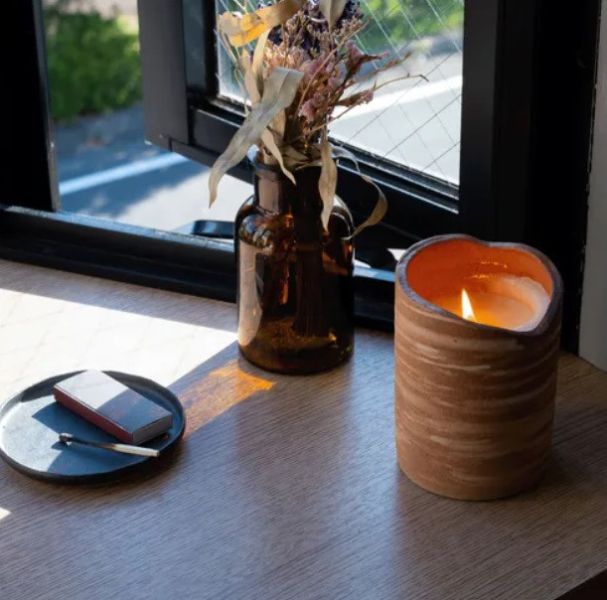 風狂huukyou 陶器芳香蠟燭 