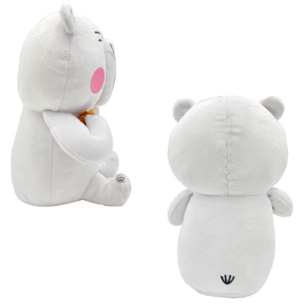 柴田啓子 大白熊吃麵包坐姿玩偶 