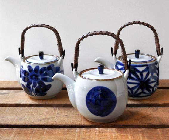 BARBAR  伊呂波藤編手柄陶瓷茶壺 