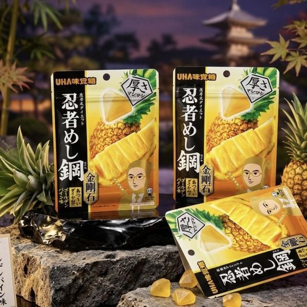 UHA味覺糖 鳳梨味金剛石造型軟糖 