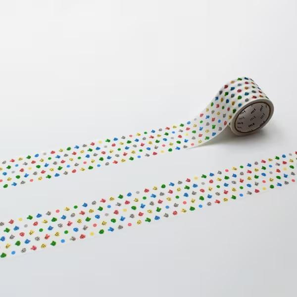 mt Osamu goods角色滿版圓點紙膠帶 