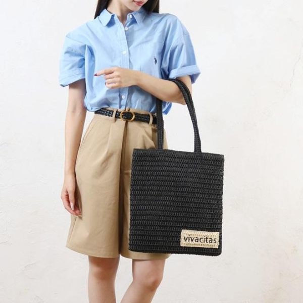 aristella 草編織A4肩背袋 