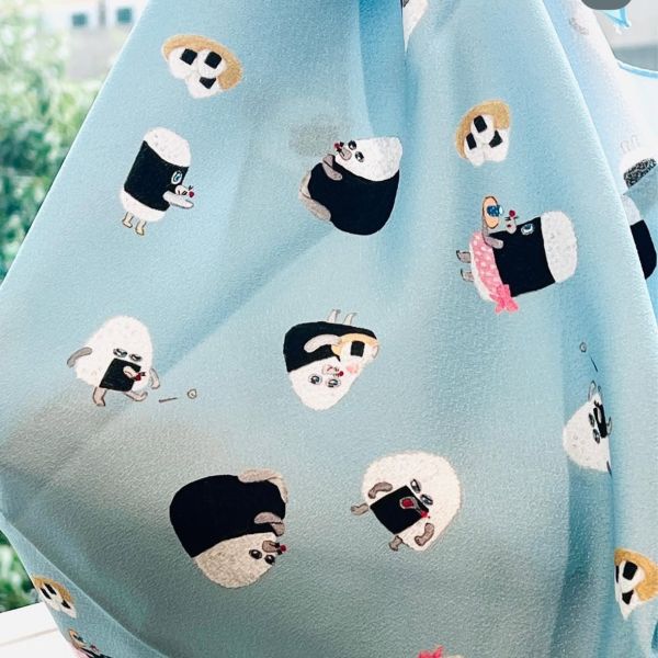 EHONS 麵包小偷 飯糰男孩風呂敷包巾 