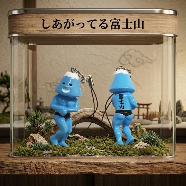 kawachi 肌肉猛男富士山筋肉桑吊飾 