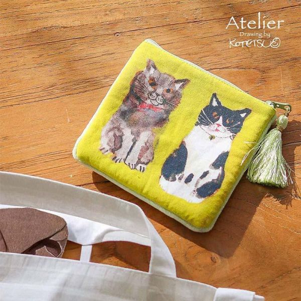 Atelier Kotetsu毛絨流蘇扁平收納包 