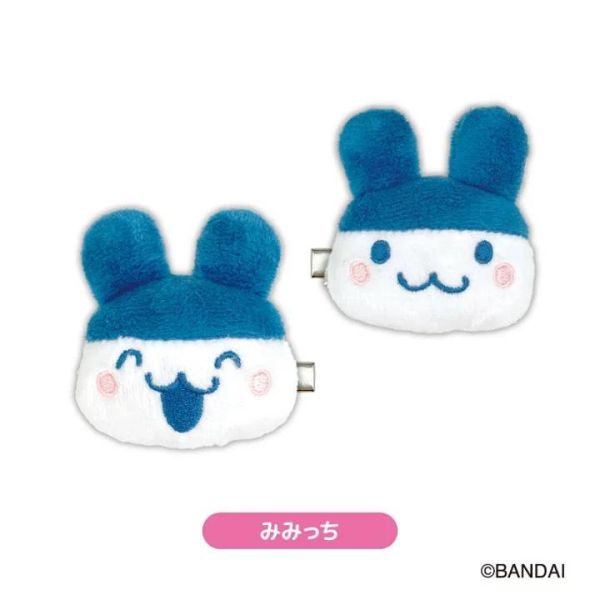 Tamagotchi 毛絨髮夾2入組 