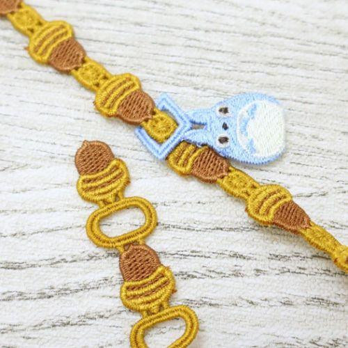 ensky 宮崎駿系列 多功能花朵刺繡手環 
