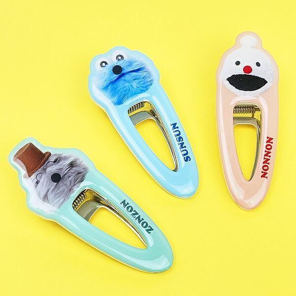 sunsun 大臉髮夾(藍) 