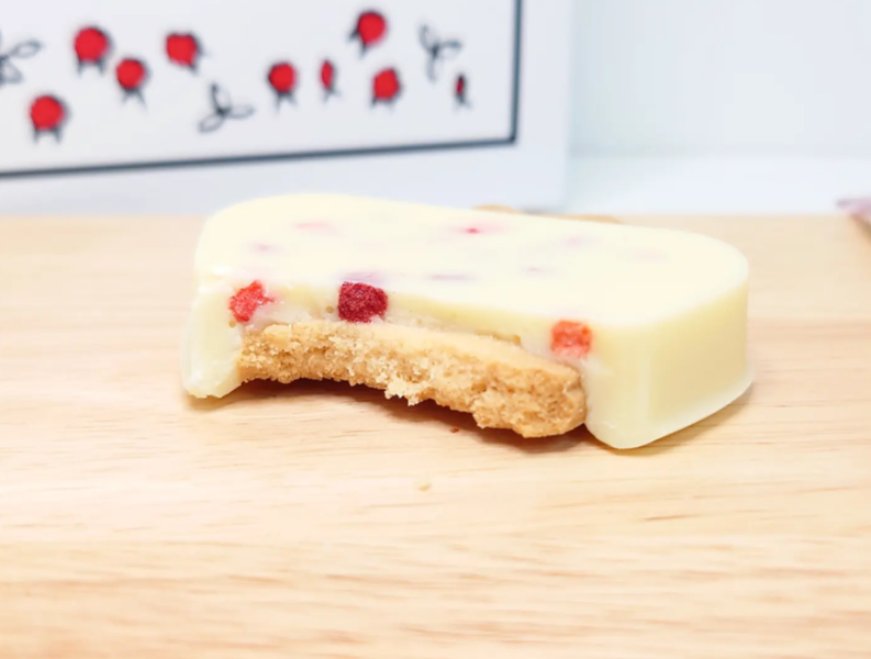 **預購** Audrey造型乾燥草莓牛奶巧克力餅乾5入 