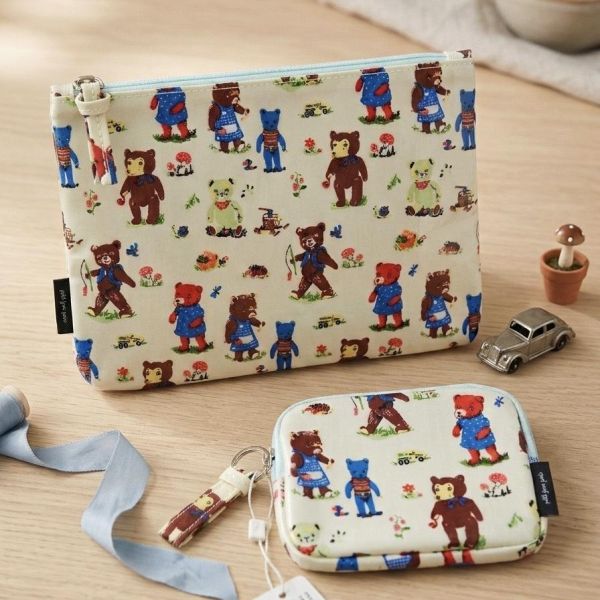 Nathalie Lete 聯名 熊熊防水收納包 
