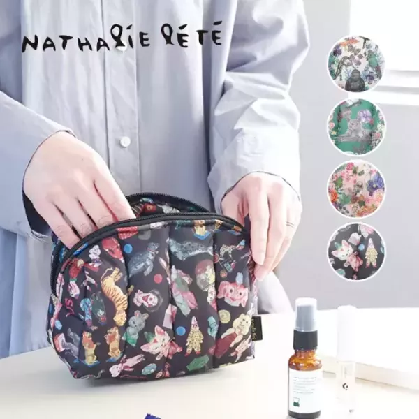 Nathalie Lete 插畫絎縫澎澎收納包 