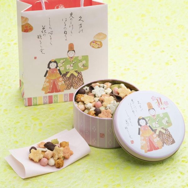 **預購**小倉山莊 期間限定 春之雛米果圓鐵盒 