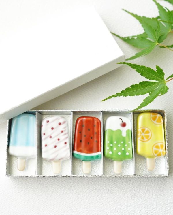 熊谷聰商店 冰棒造型陶瓷筷架 