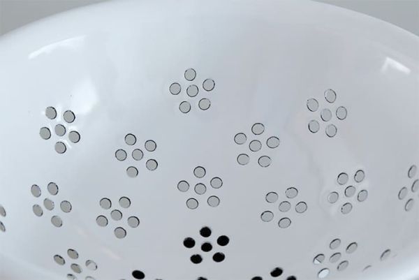 野田琺瑯多用途瀝水籃23cm(白S) 