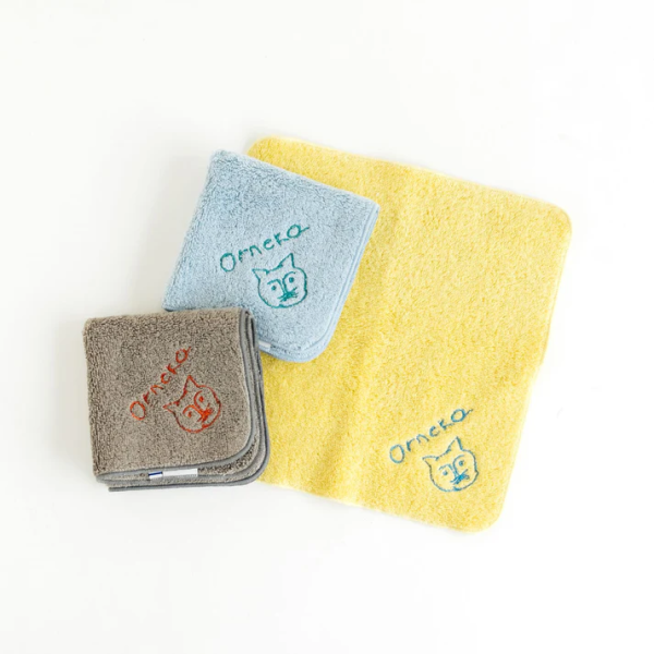 Mirt orneko貓咪刺繡今治純棉手帕 