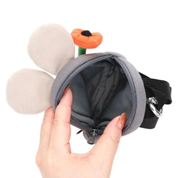 zowie 田鼠阿佛拿花背包造型收納包登山扣 