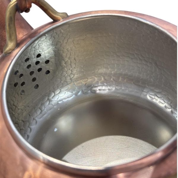 木屋 槌目紋銅壺 