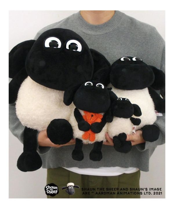 ShaunVillage 笑笑羊大眼毛絨玩偶 