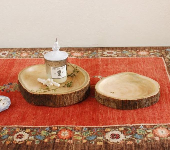 Stem 芒果木樹樁展示盤(高4cm) 