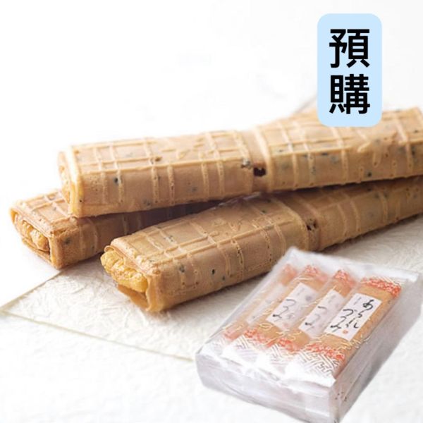 **預購** 小倉山莊醬油仙貝芝麻蛋捲餅8入 