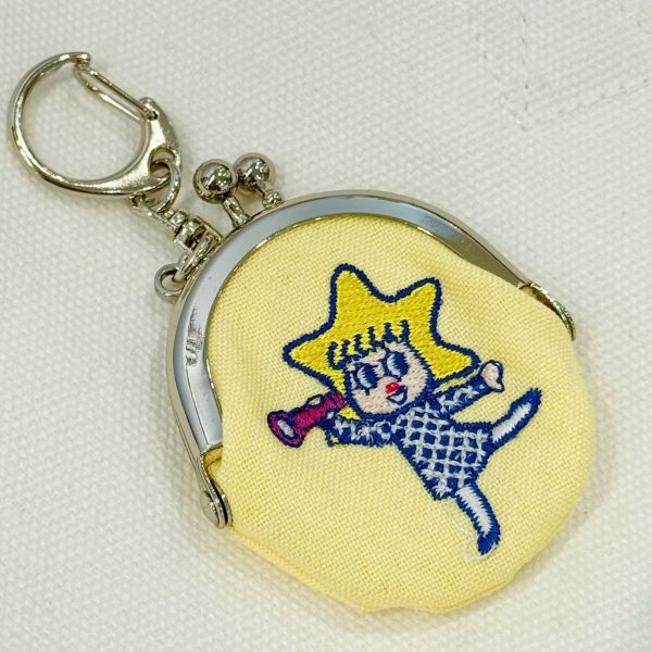 東京限定刺繡晴空塔娃娃迷你珠扣包鑰匙圈 