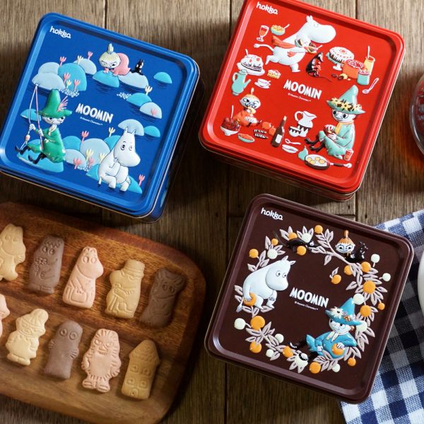 **預購** HOKKA Moomin浮雕立體鐵盒餅乾 