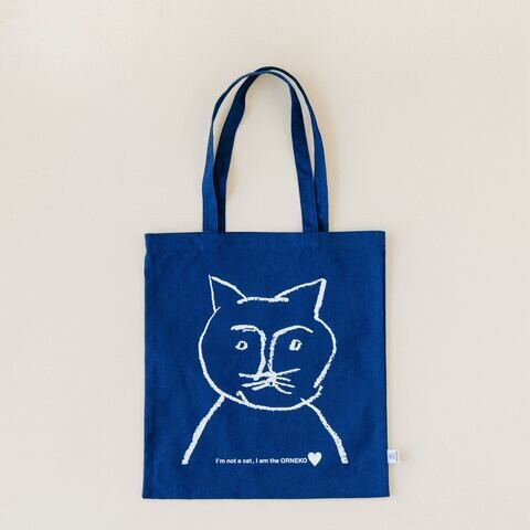 orneko 貓咪大臉帆布袋 