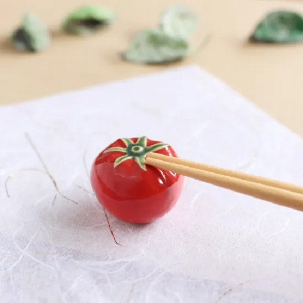 美濃燒蔬果筷架 