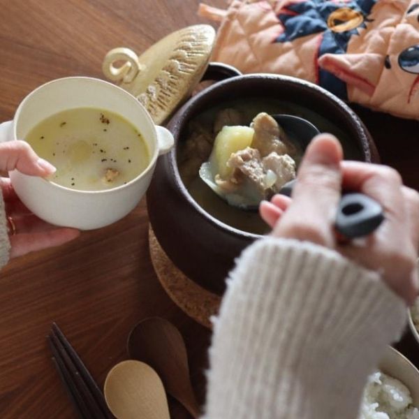 CDF 萬古燒橡果造型炊飯土鍋3合 